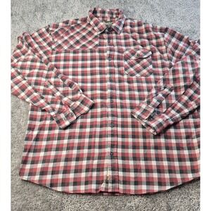Howler Brothers‎ Bros Flannel Button Down Shirt Long Sleeve Plaid Mens XLARGE